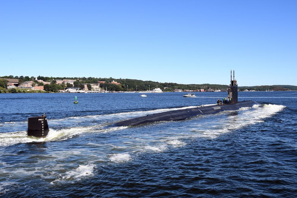 USS San Juan (SSN 751) returns from routine operations to Naval Submarine Base New London