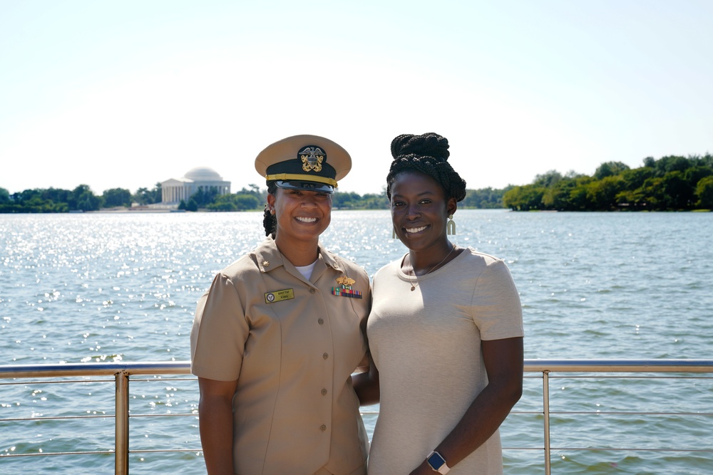 LCDR Brittni N. King with her wife Ashleigh