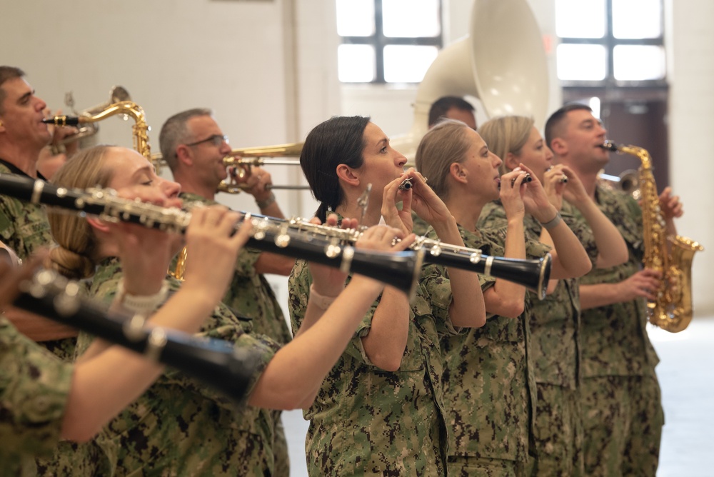 U.S. Navy Band rehearses for Norway Tattoo