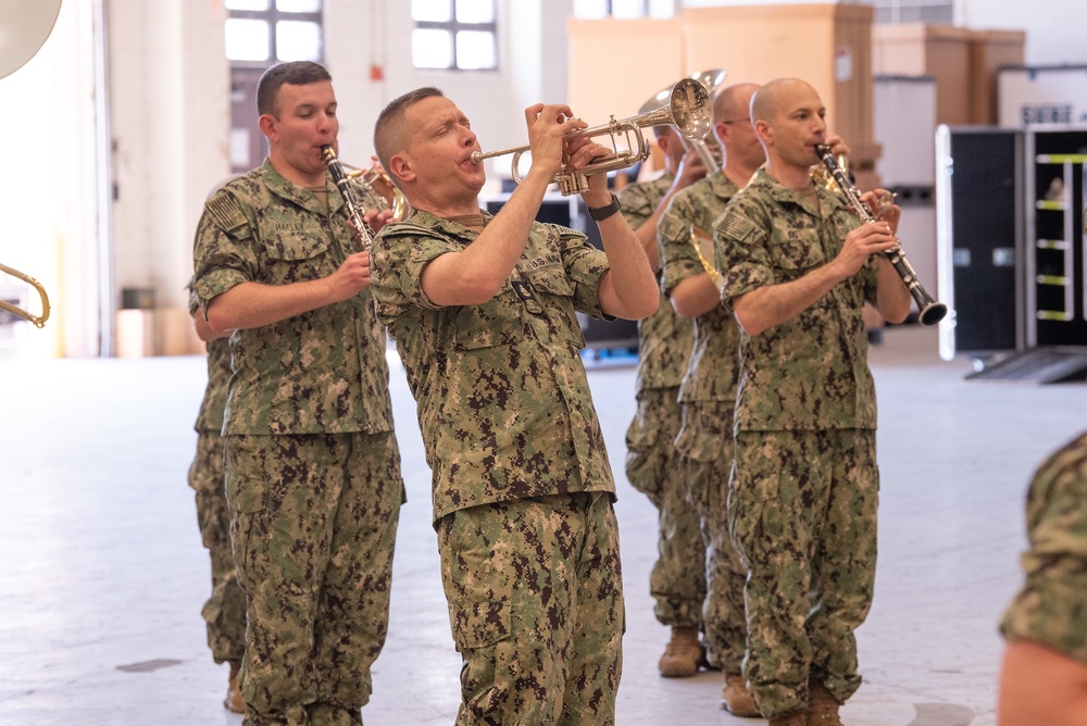 U.S. Navy Band rehearses for Norway Tattoo