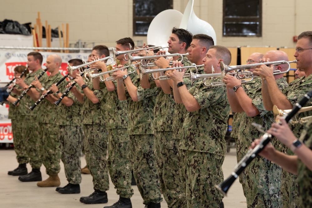 U.S. Navy Band rehearses for Norway Tattoo