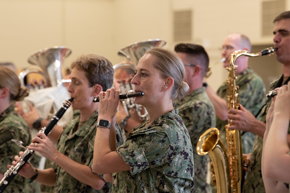 U.S. Navy Band rehearses for Norway Tattoo