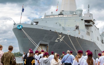 Restoring innocence: USS Arlington, 22nd MEU, Latvian charity help families of Ukraine