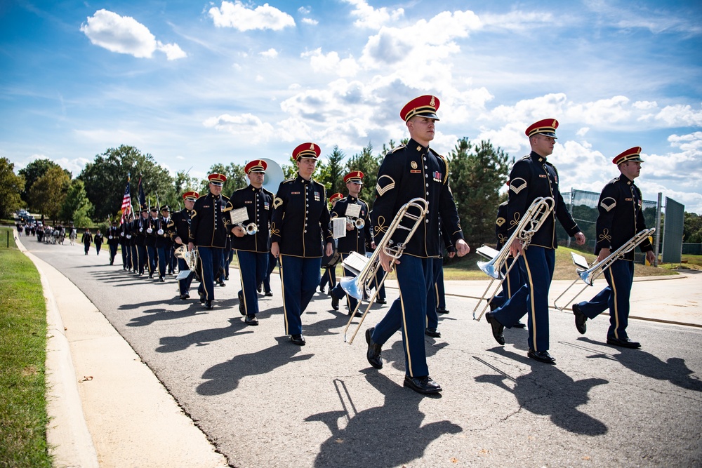 Military Funeral Honors with Funeral Escort are Conducted for U.S. Army Lt. Col. James Megellas in Section 75