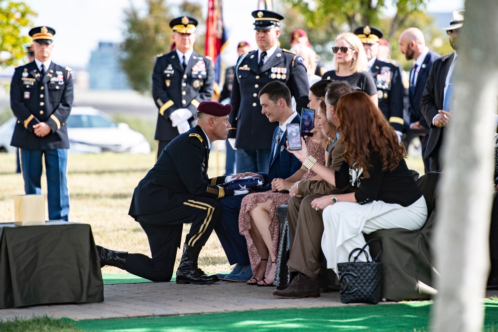 Military Funeral Honors with Funeral Escort are Conducted for U.S. Army Lt. Col. James Megellas in Section 75