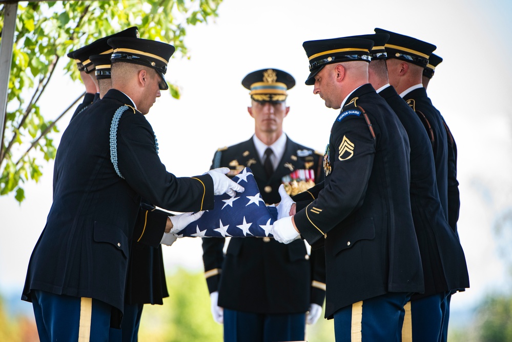 Military Funeral Honors with Funeral Escort are Conducted for U.S. Army Lt. Col. James Megellas in Section 75