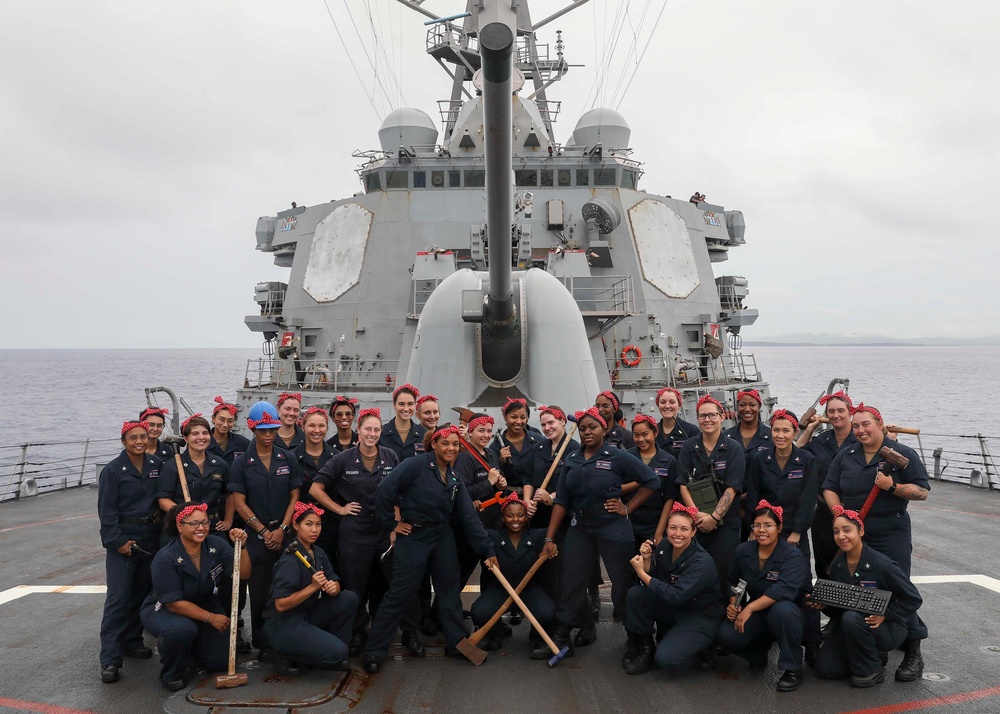USS Barry (DDG 52) Celebrates Women's Equality Day