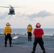 USS America (LHA 6) Conducts Vertical Replenishment Exercise With Helicopter Sea Combat (HSC) Squadron 25