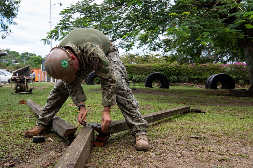 Pacific Partnership 2022 Personnel and Solomon Islands Locals Renovate Rove Children’s Park