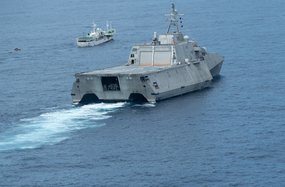 USS Oakland (LCS 24) supports Oceania Maritime Support Initiative (OMSI).