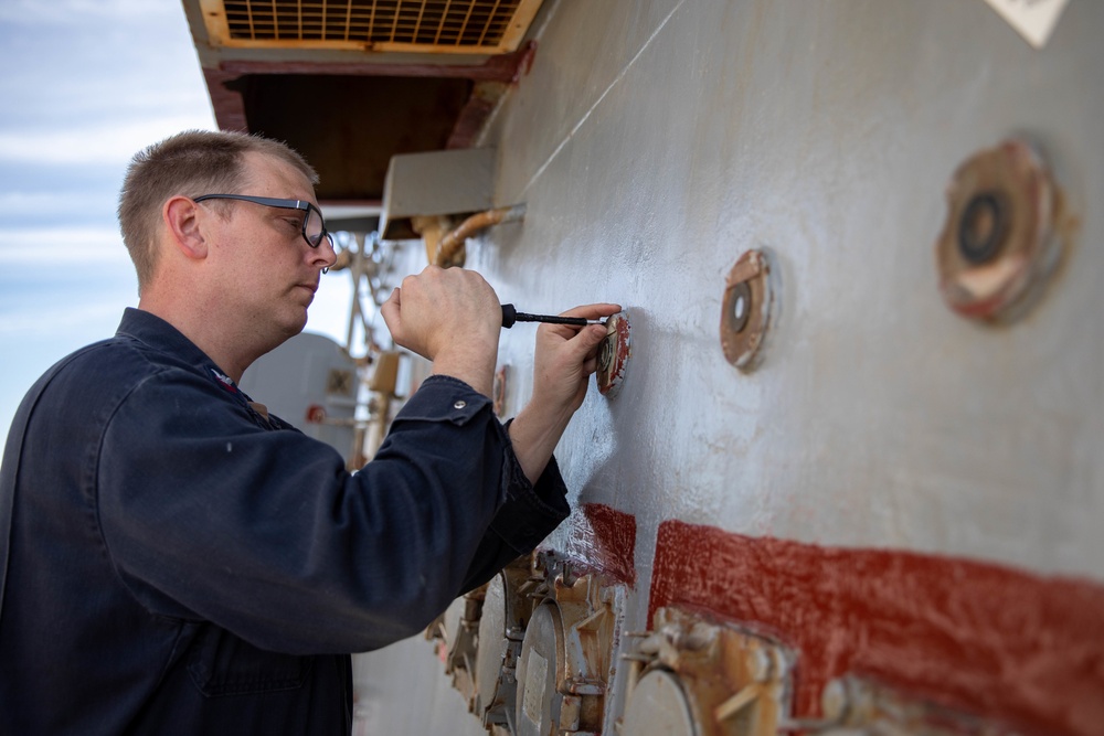 Bainbridge is operating as part of the Harry S. Truman Strike Group in the Atlantic Ocean in support of naval operations to maintain maritime stability and security in order to ensure access, deter aggression and defend U.S., allied and partner interests.