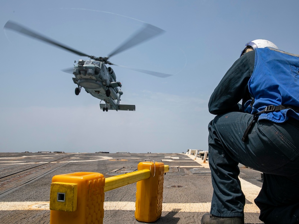 USS Delbert D. Black Conducts Flight Operations