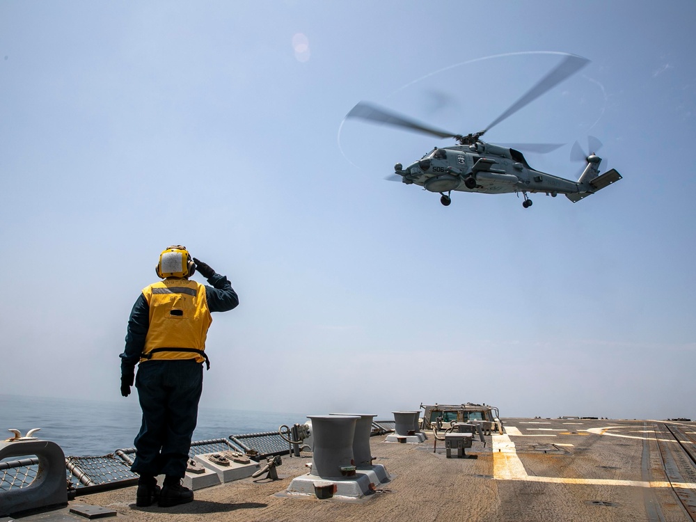 USS Delbert D. Black Conducts Flight Operations