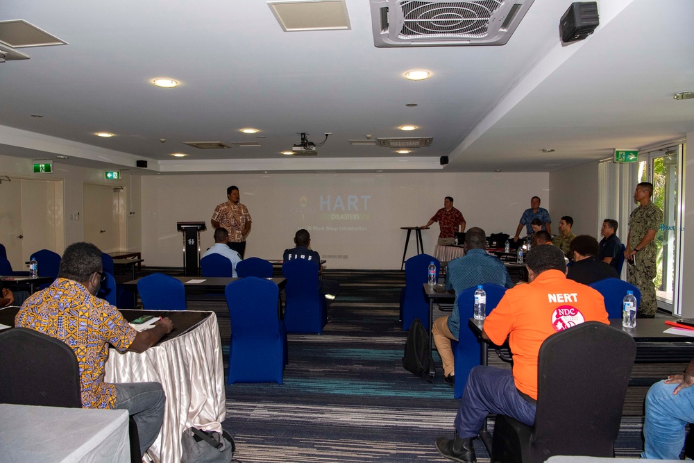 Humanitarian and Disaster Relief Training with U.S., Australian, and Solomon Island participants