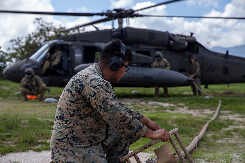 U.S. Marines conduct refueling during exercise Orient Shield 2022