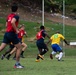 Pacific Partnership 2022 personnel compete against former Solomon Islands national soccer team