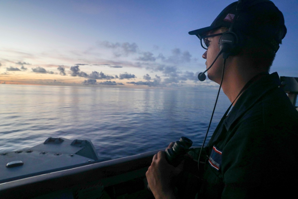 USS Barry Underway in the Philippine Sea