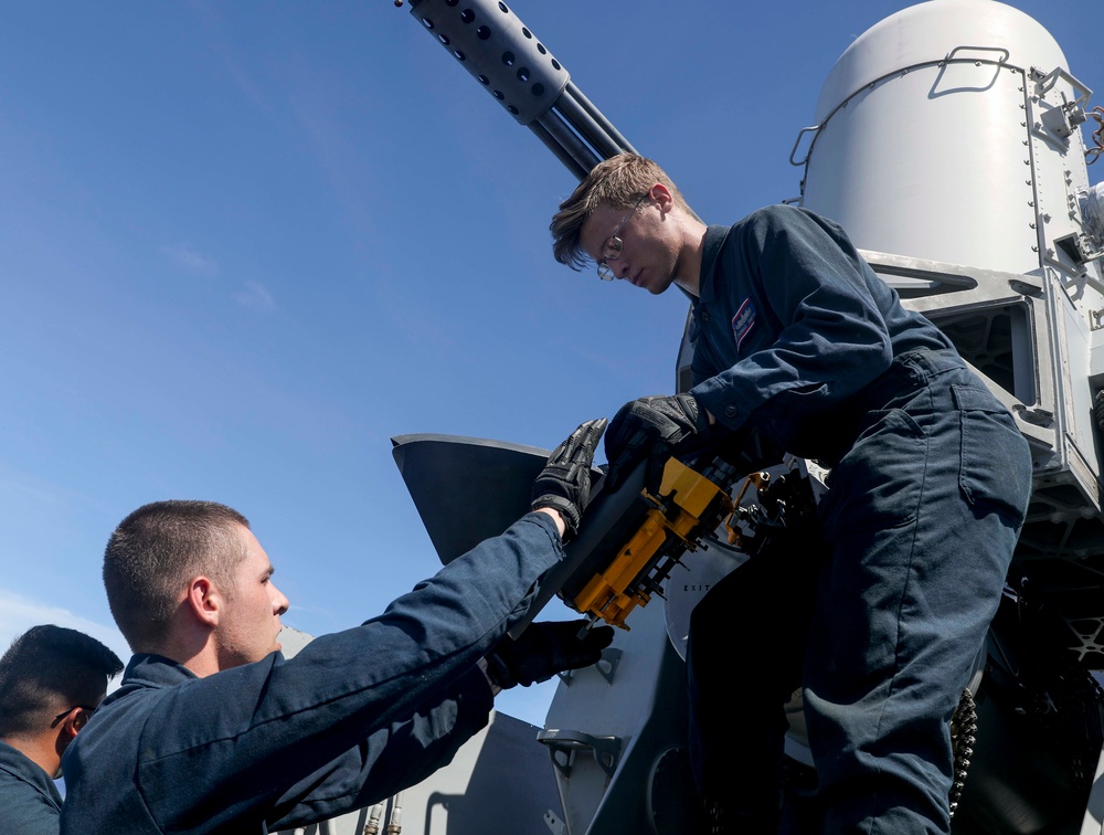 USS Barry (DDG 52) Conducts Close-In Weapon System Upload