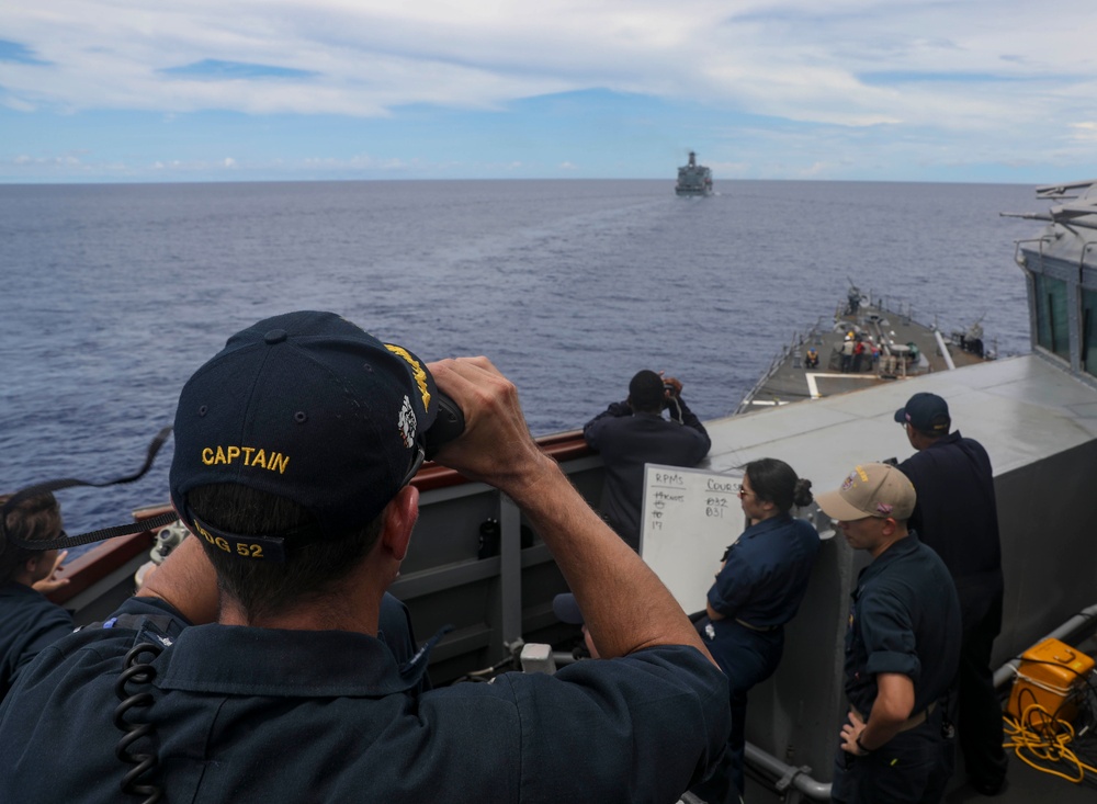 USS Barry (DDG 52) Conducts Underway Replenishment with USNS Yukon (T-AO 202)