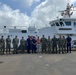 U.S. Navy members visit USCGC Joseph Gerczak (WPC 1126)