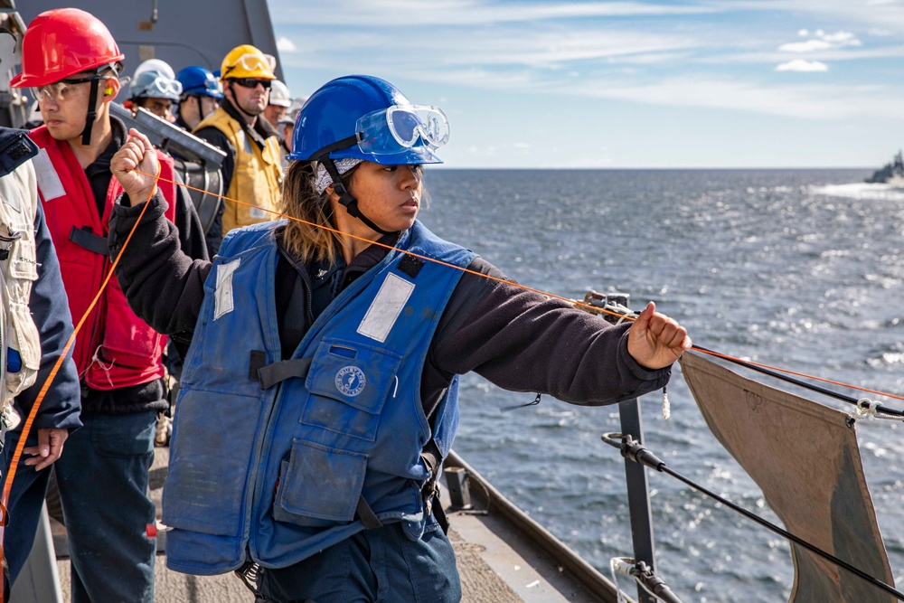 Proof of concept: USS Arlington replenishment-at-sea training with Royal Netherlands Navy