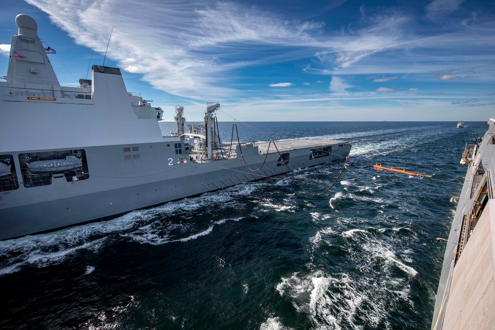 Proof of concept: USS Arlington replenishment-at-sea training with Royal Netherlands Navy