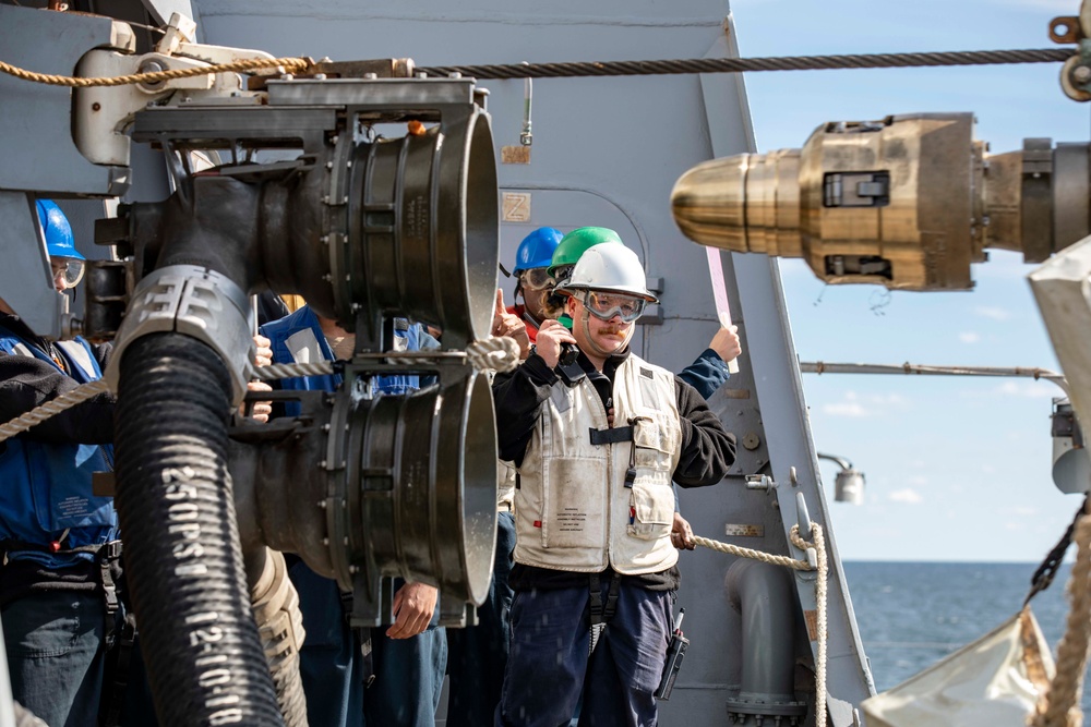 Proof of concept: USS Arlington conducts replenishment-at-sea training with Royal Netherlands Navy