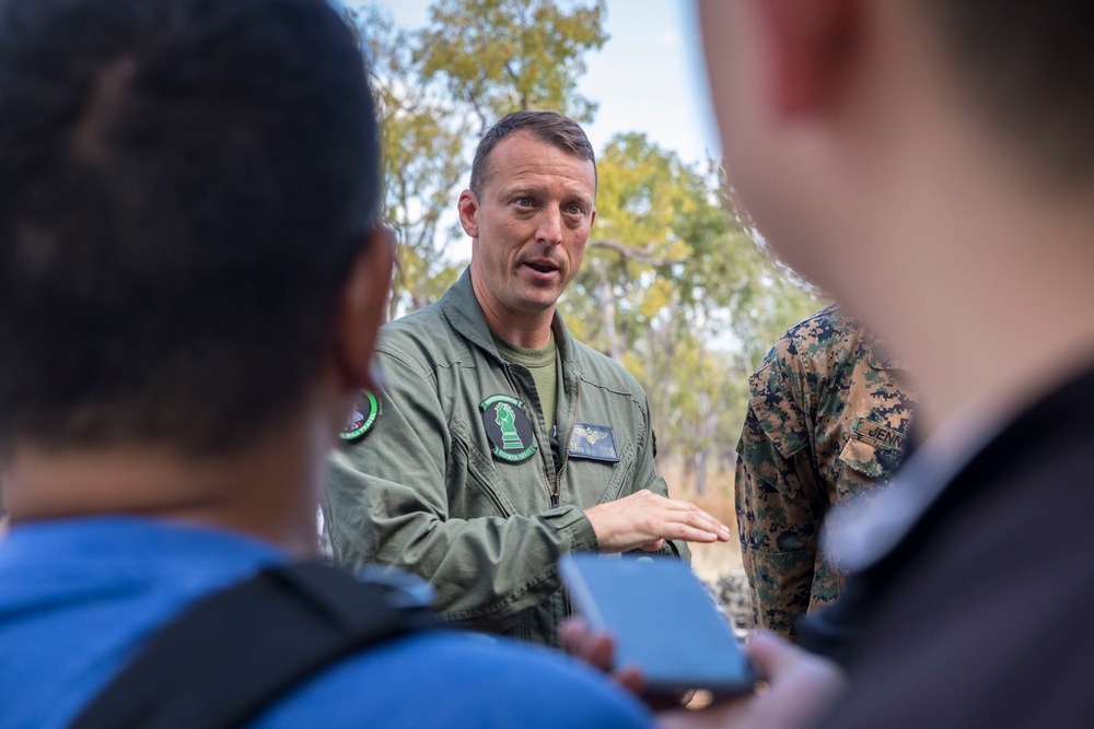 International media visit Marines during Pitch Black 22