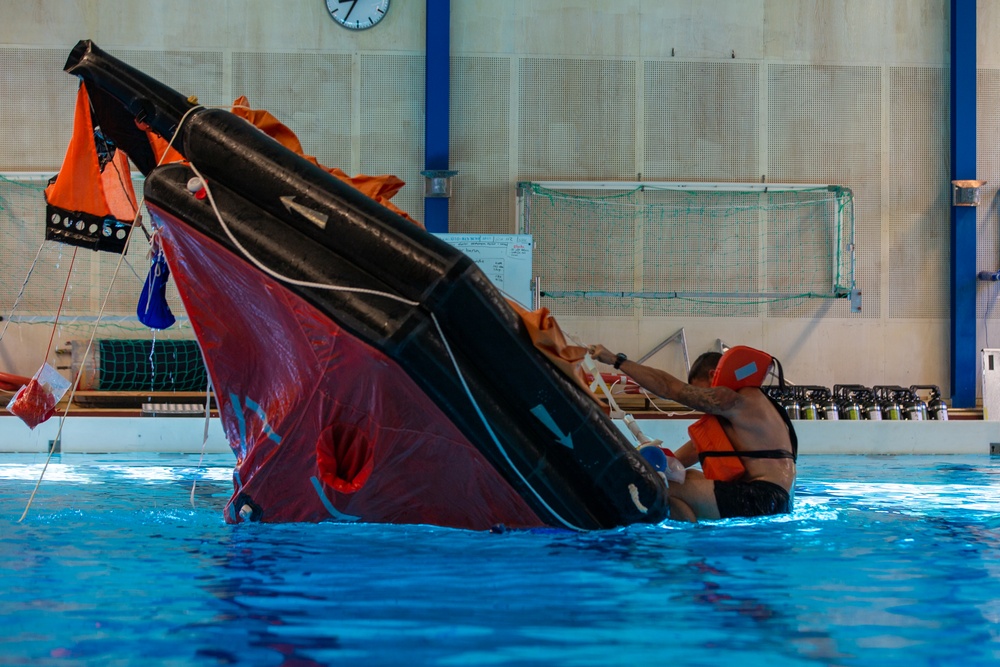 U.S. and Swedish Marines Take-on Swim Qualification