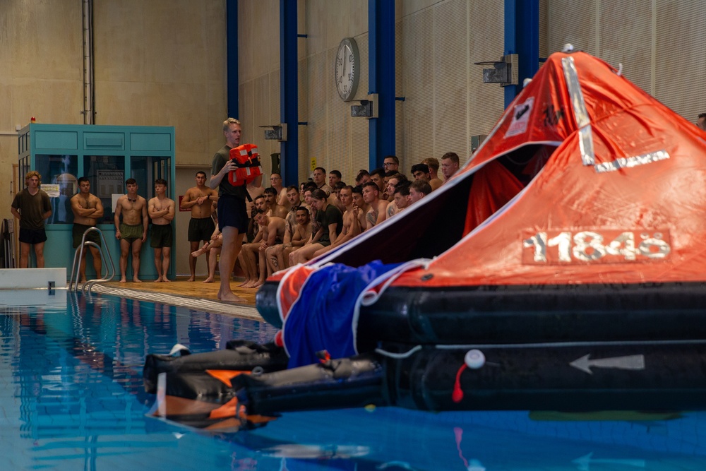 U.S. and Swedish Marines Take-on Swim Qualification