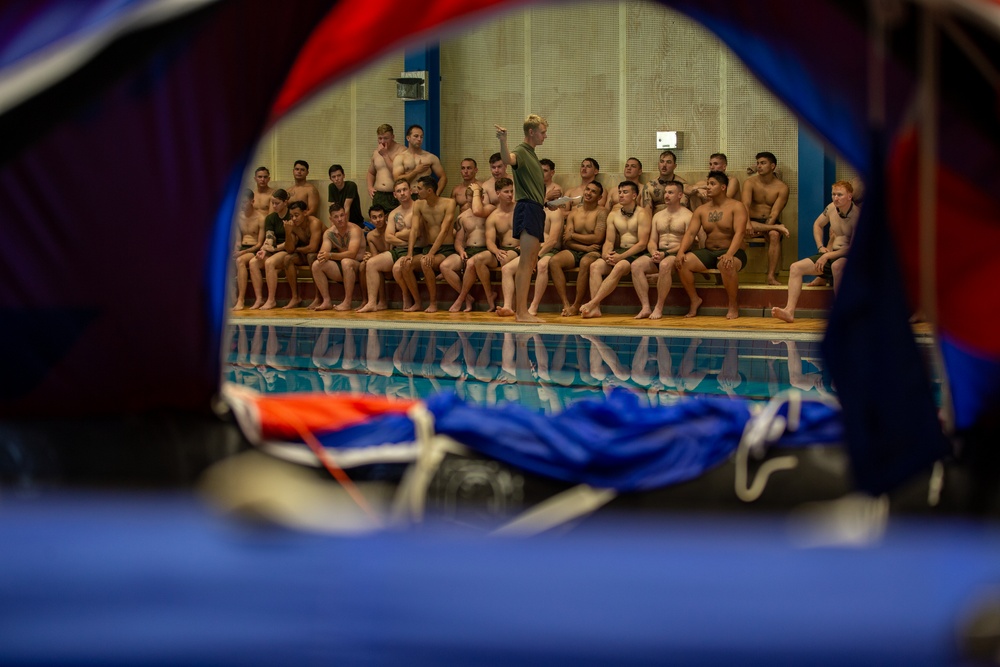 U.S. and Swedish Marines Take-on Swim Qualification