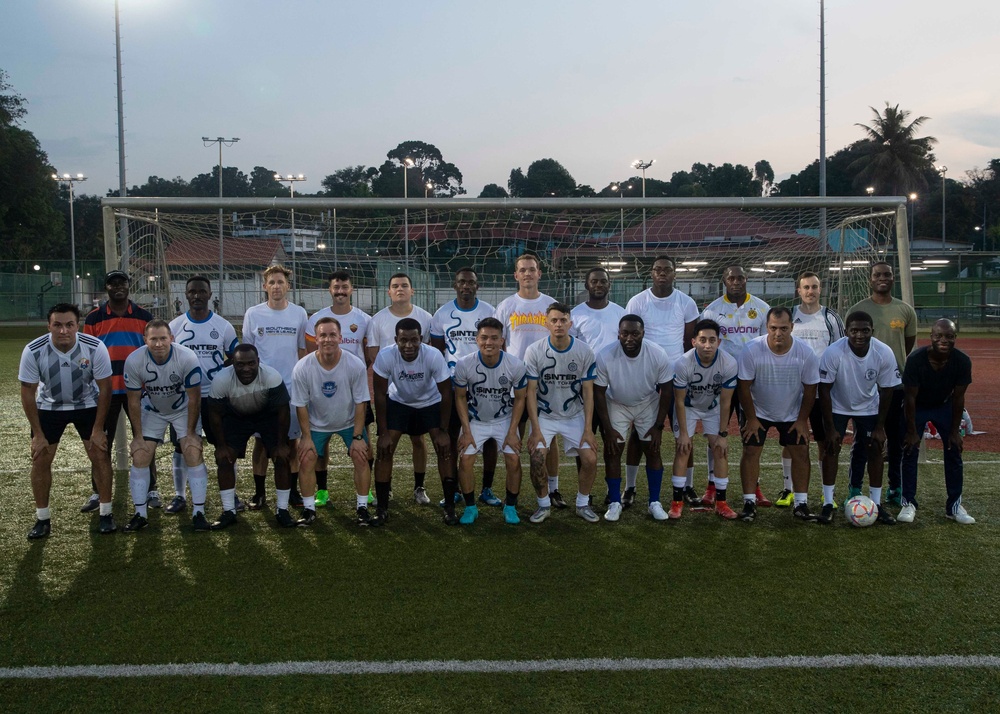 Sailors Play Soccer