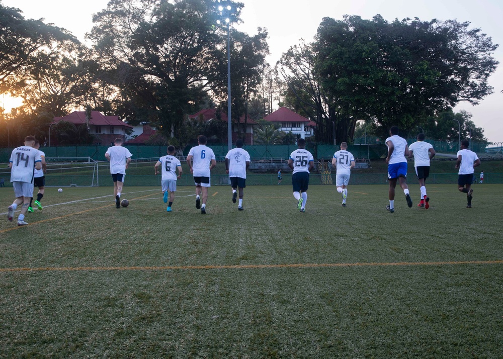 Sailors Play Soccer