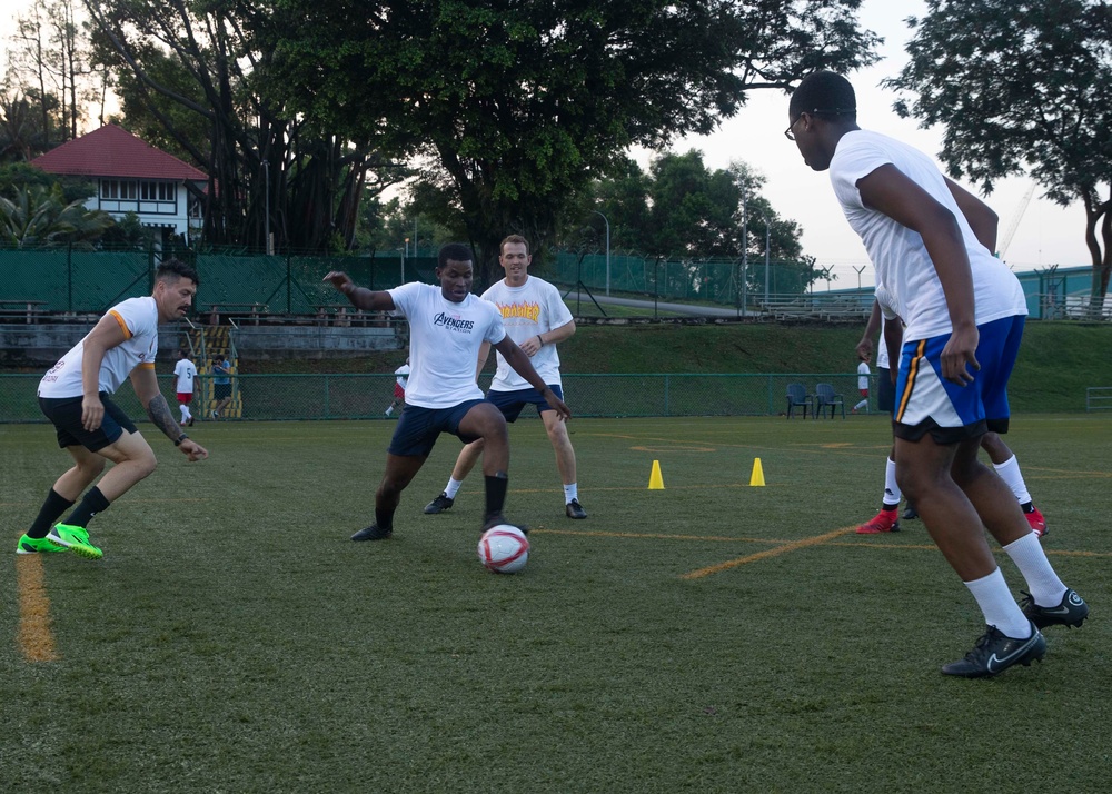 Sailors Play Soccer