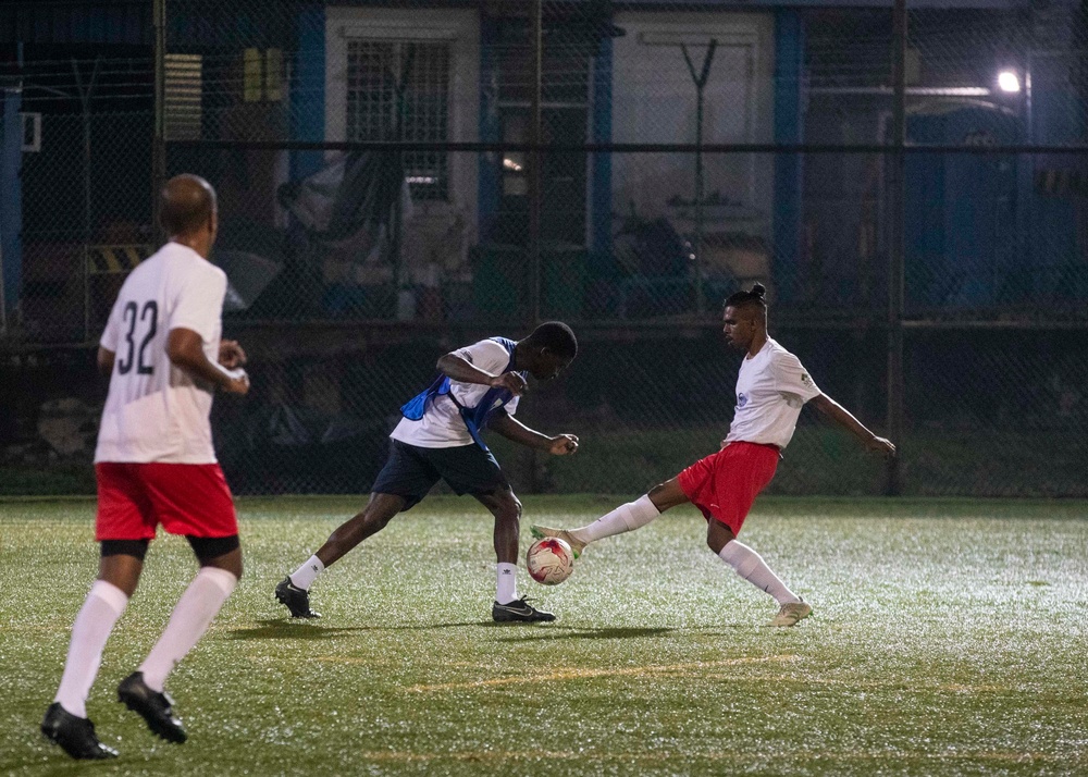 Sailors Play Soccer