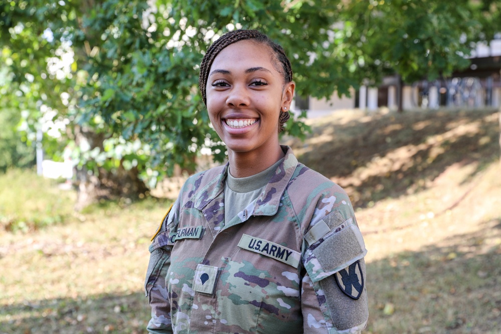 DVIDS - News - Spc. Alaveene Cox Furman reenlists during 21st TSC Women ...