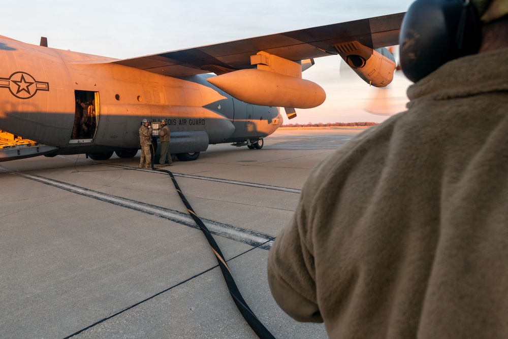 182nd Airlift wing certifies in Agile Combat Employment wet wing refueling operations