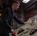 U.S. Navy Sailor Stands Watch During a Firefighting Drill