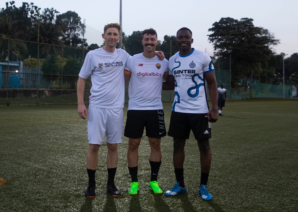 Sailors Play Soccer