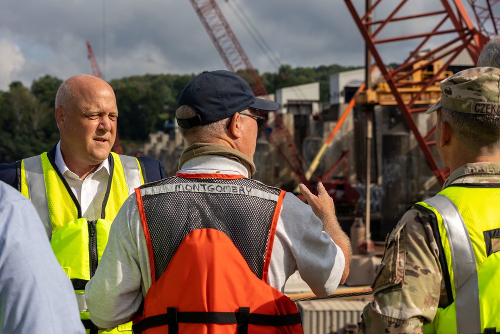 Government Officials Visit Montgomery Locks and Dam