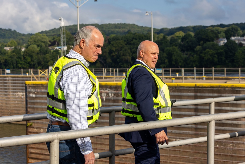 Government Officials Visit Montgomery Locks and Dam