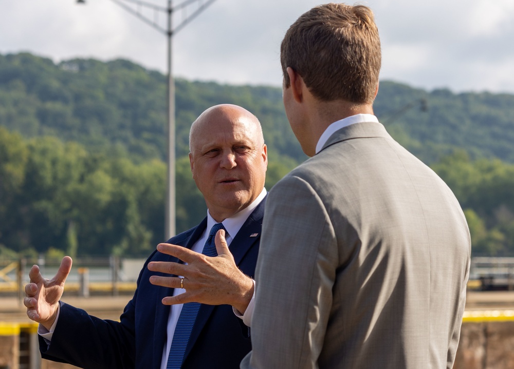 Government Officials Visit Montgomery Locks and Dam