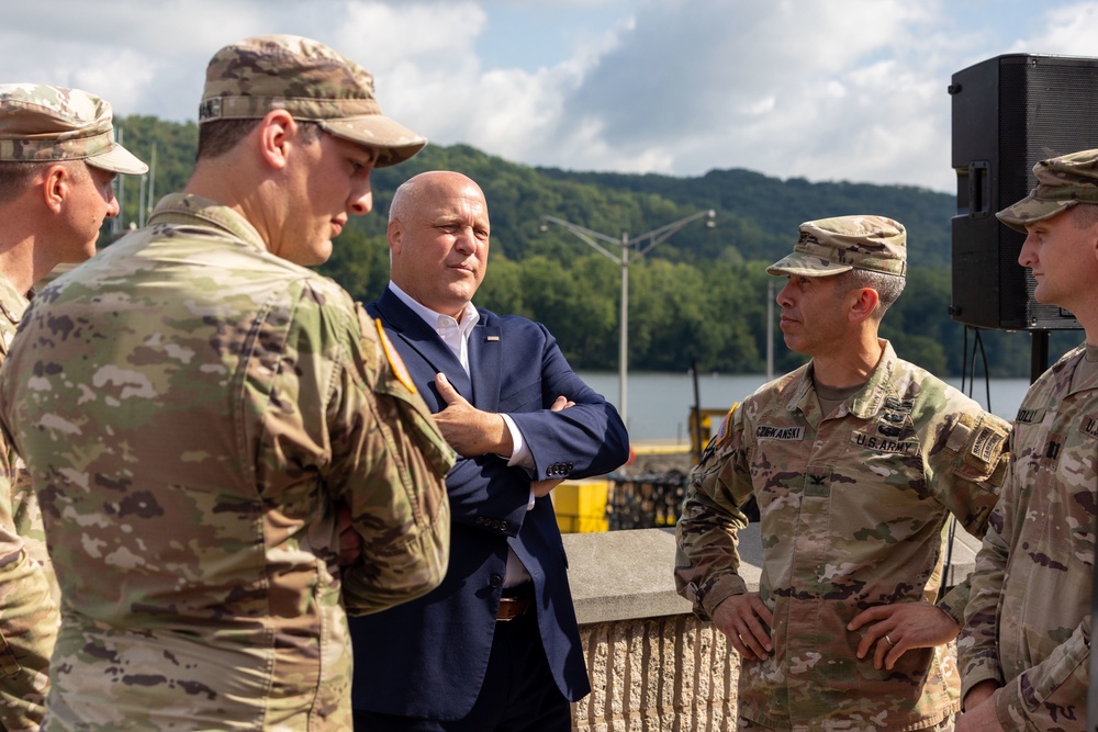 Government Officials Visit Montgomery Locks and Dam