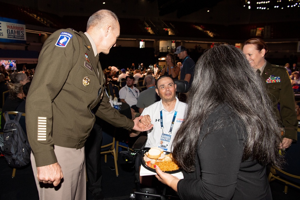 Warrior Games 22: Visit from Vice Chief of Staff of the Army