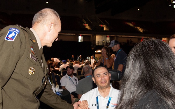 Warrior Games 22: Visit from Vice Chief of Staff of the Army