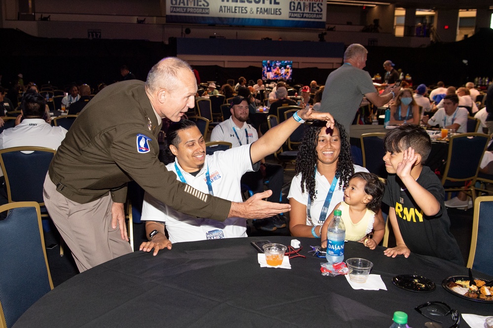 Warrior Games 22: Visit from Vice Chief of Staff of the Army