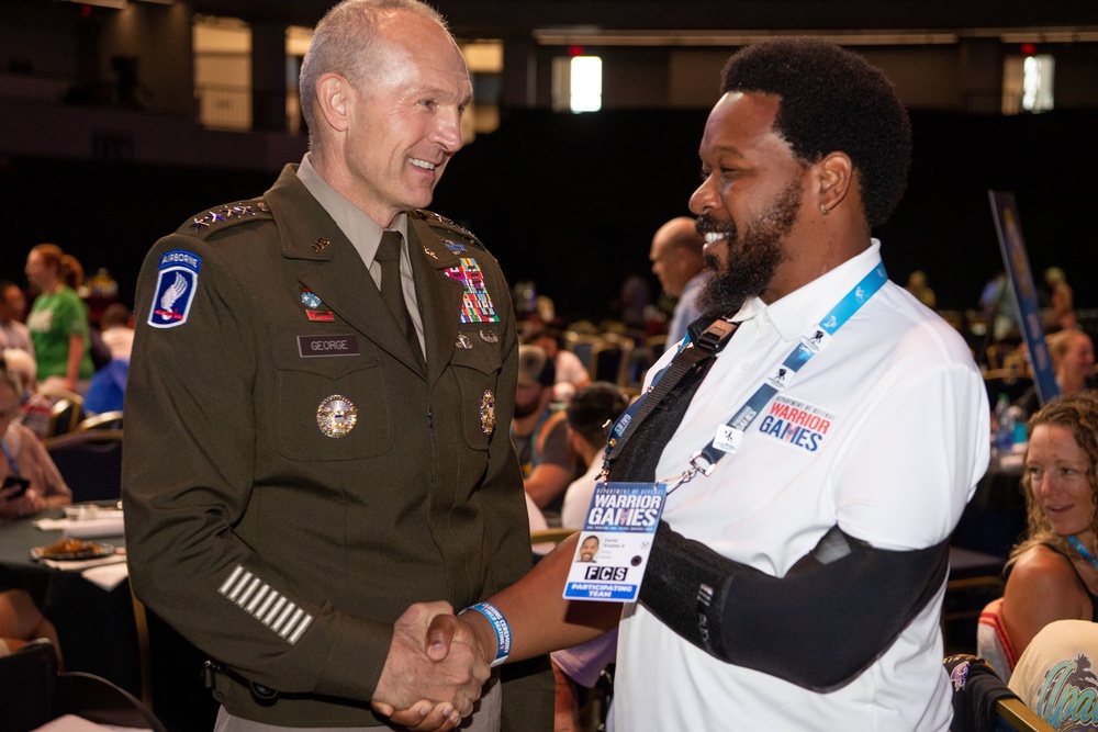 Warrior Games 22: Visit from Vice Chief of Staff of the Army