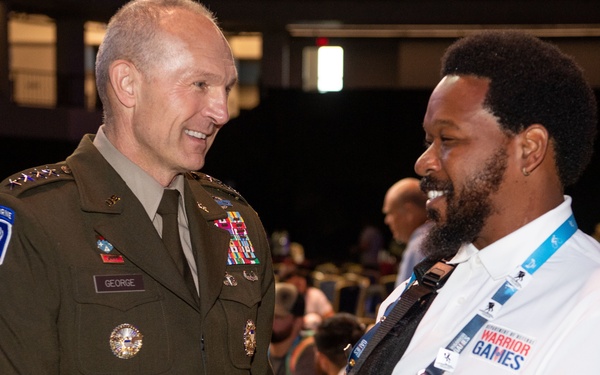 Warrior Games 22: Visit from Vice Chief of Staff of the Army