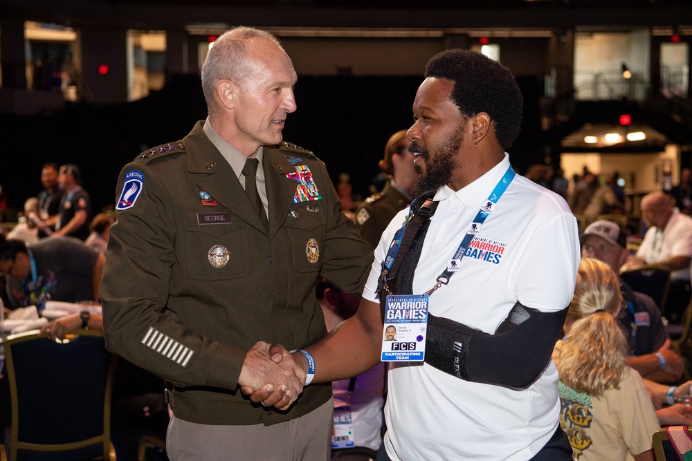 Warrior Games 22: Visit from Vice Chief of Staff of the Army