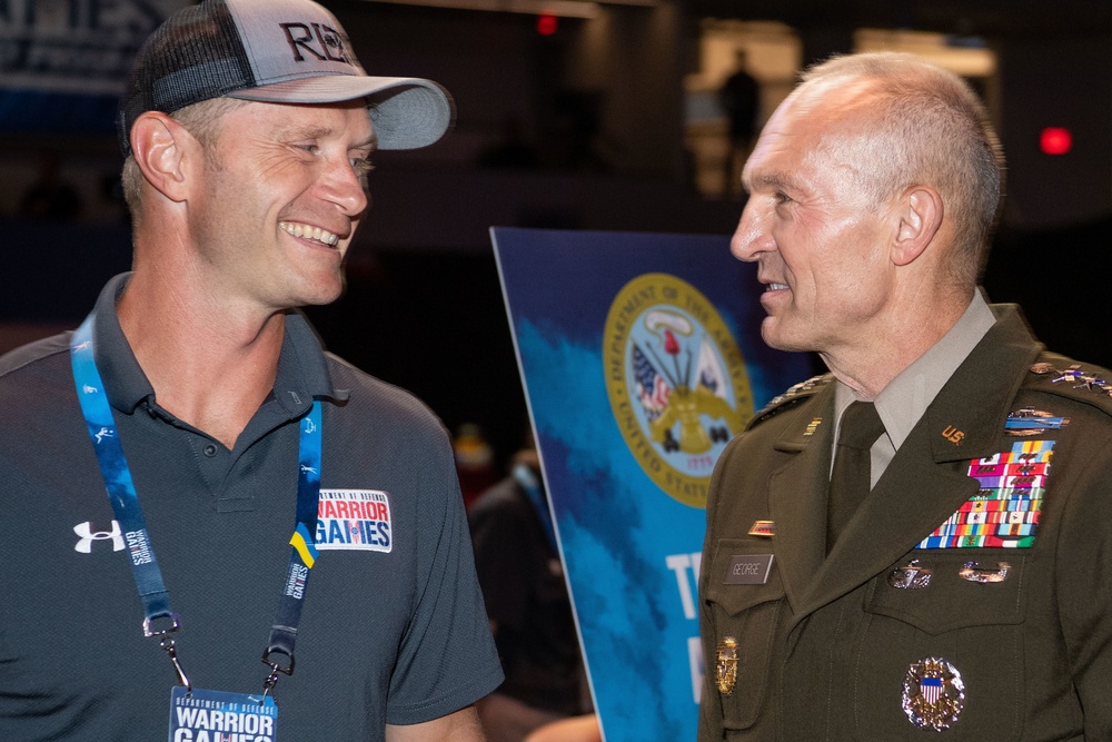 Warrior Games 22: Visit from Vice Chief of Staff of the Army